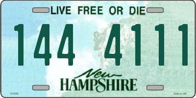 NH license plate 1444111