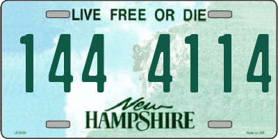 NH license plate 1444114