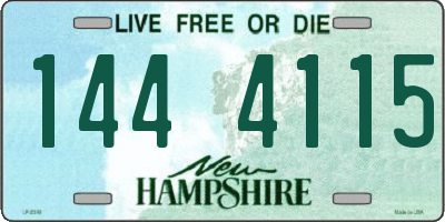 NH license plate 1444115