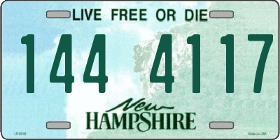 NH license plate 1444117
