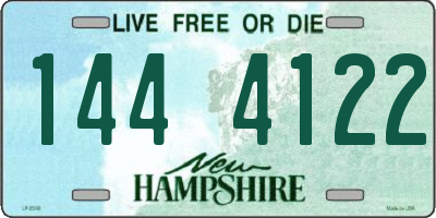 NH license plate 1444122