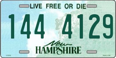 NH license plate 1444129