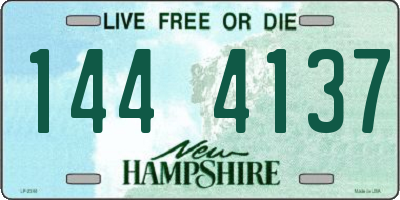 NH license plate 1444137