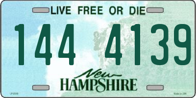 NH license plate 1444139