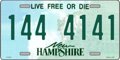 NH license plate 1444141