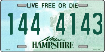NH license plate 1444143