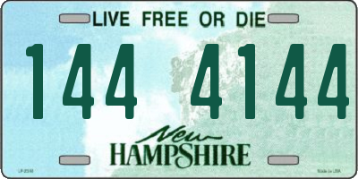 NH license plate 1444144