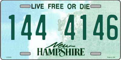 NH license plate 1444146