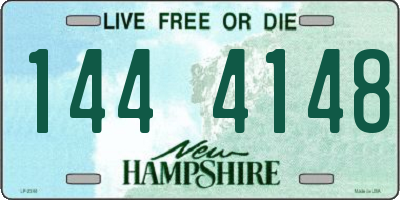NH license plate 1444148