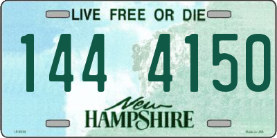 NH license plate 1444150