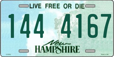 NH license plate 1444167