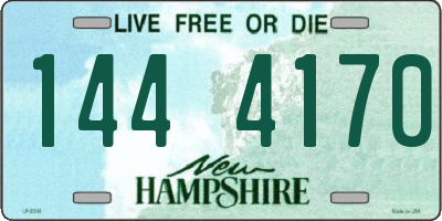 NH license plate 1444170