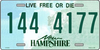 NH license plate 1444177