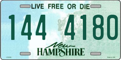 NH license plate 1444180