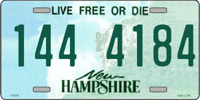 NH license plate 1444184