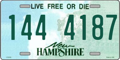 NH license plate 1444187