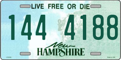 NH license plate 1444188