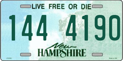 NH license plate 1444190