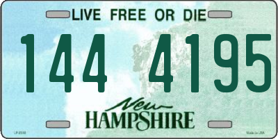 NH license plate 1444195