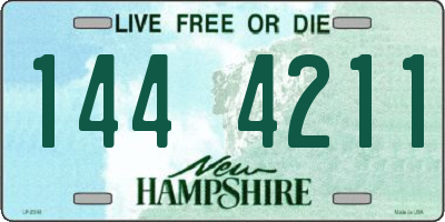 NH license plate 1444211