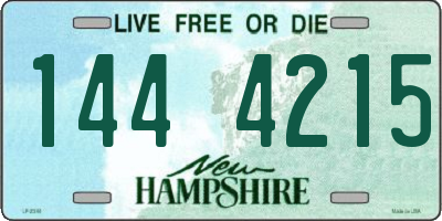 NH license plate 1444215