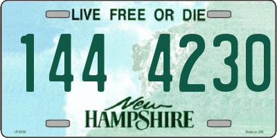 NH license plate 1444230