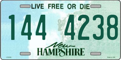 NH license plate 1444238