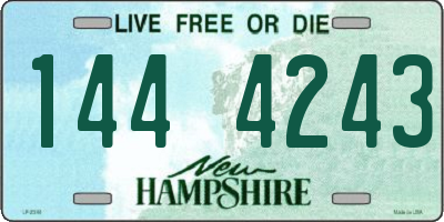NH license plate 1444243