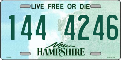 NH license plate 1444246