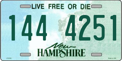 NH license plate 1444251