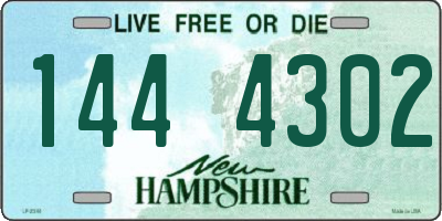 NH license plate 1444302