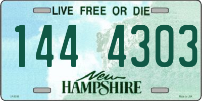 NH license plate 1444303
