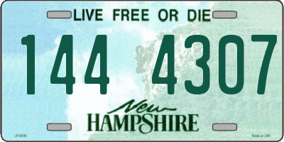 NH license plate 1444307