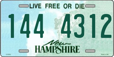 NH license plate 1444312