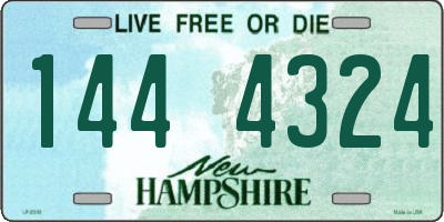NH license plate 1444324