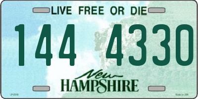 NH license plate 1444330