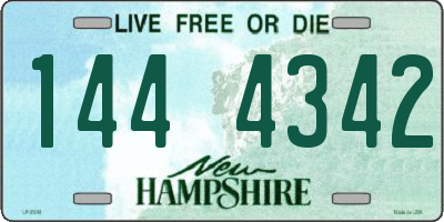 NH license plate 1444342