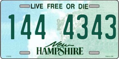 NH license plate 1444343