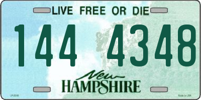 NH license plate 1444348