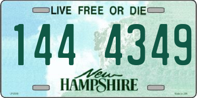 NH license plate 1444349