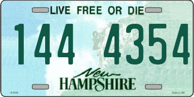 NH license plate 1444354