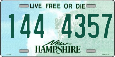 NH license plate 1444357