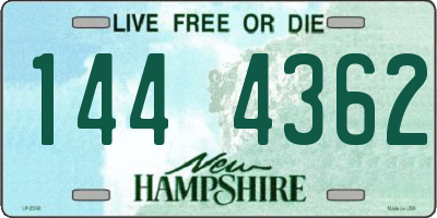 NH license plate 1444362