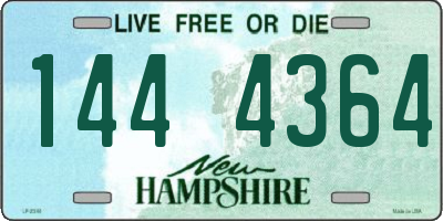 NH license plate 1444364