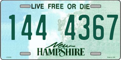 NH license plate 1444367