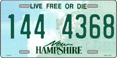 NH license plate 1444368