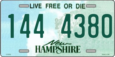 NH license plate 1444380