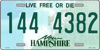 NH license plate 1444382