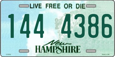 NH license plate 1444386