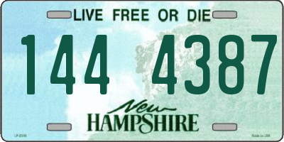NH license plate 1444387